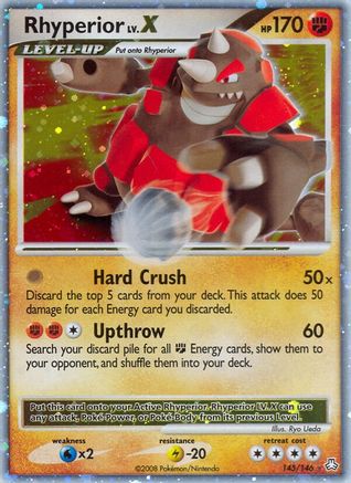 Rhyperior LV.X (/146) Holofoil [DP: Legends Awakened] Pokemon Single Pokémon