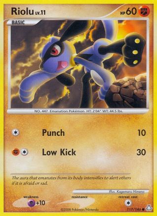 Riolu (117/146) Reverse Holofoil [Legends Awakened] Pokemon Single Pokémon