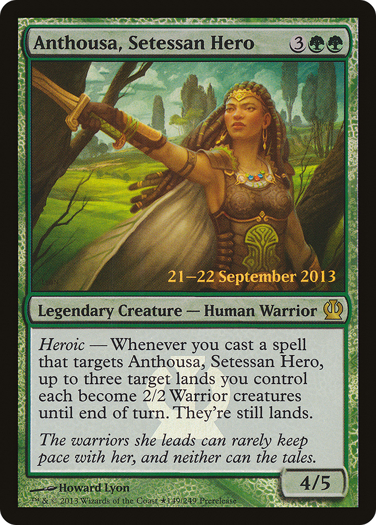 Anthousa, Setessan Hero (PRE-149★) [Theros Promos] Foil MTG Single Wizards of the Coast