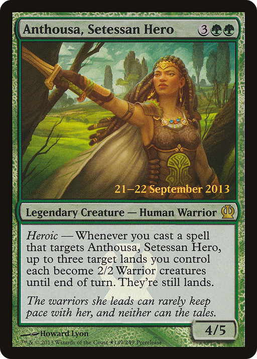 Anthousa, Setessan Hero (PRE-149★) [Theros Promos] Foil MTG Single Wizards of the Coast
