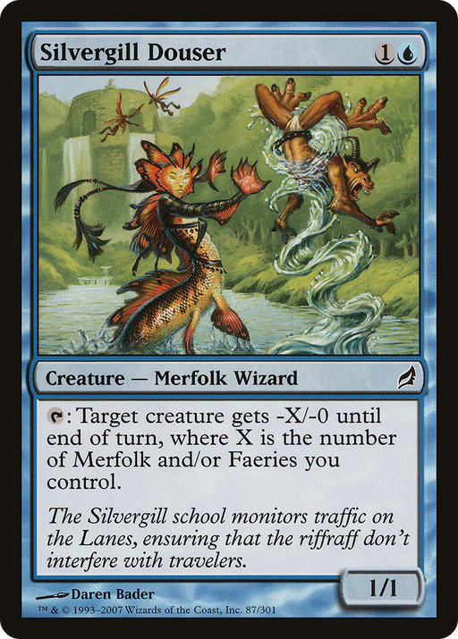 Silvergill Douser (LRW-087) [Lorwyn] MTG Single Wizards of the Coast
