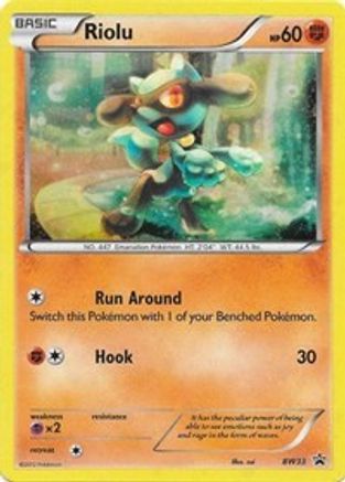 Riolu - BW33 (Cosmos Holo) () Holofoil [Promos: BW Promos] Pokemon Single Pokémon