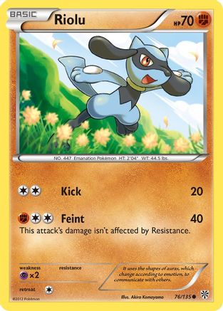 Riolu (76) (/135) [BW: Plasma Storm] Pokemon Single Pokémon