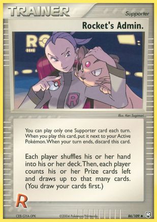 Rocket's Admin. (86/109) Reverse Holofoil [EX: Team Rocket Returns] Pokemon Single Pokémon