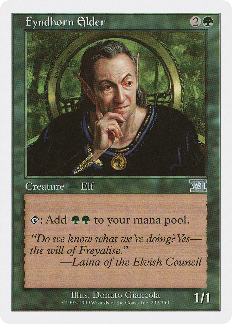 Fyndhorn Elder (6ED-232) [Classic Sixth Edition] MTG Single Wizards of the Coast