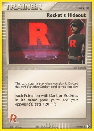 Rocket's Hideout (87/109) Reverse Holofoil [EX: Team Rocket Returns] Pokemon Single Pokémon