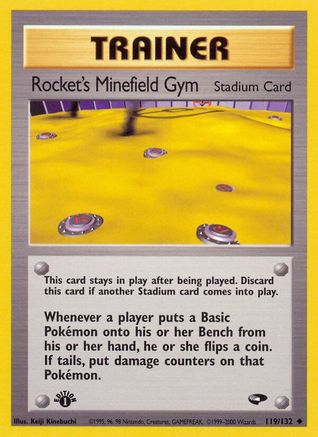 Rocket's Minefield Gym (119/132) 1st Edition [Vintage: Gym Challenge] Pokemon Single Pokémon