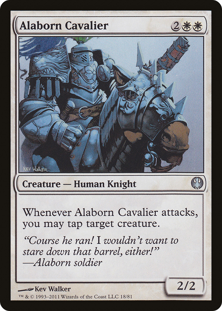 Alaborn Cavalier (DDG-018) [Misc] Duel Decks: Knights vs. Dragons MTG Single Wizards of the Coast