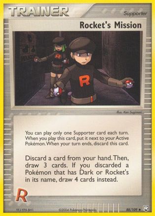 Rocket's Mission (88/109) Reverse Holofoil [EX: Team Rocket Returns] Pokemon Single Pokémon