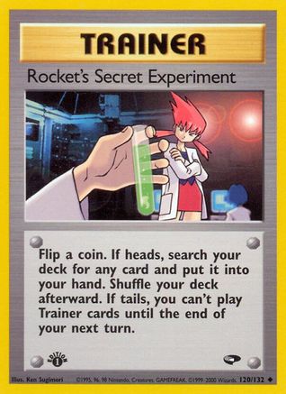 Rocket's Secret Experiment (120/132) 1st Edition [Vintage: Gym Challenge] Pokemon Single Pokémon