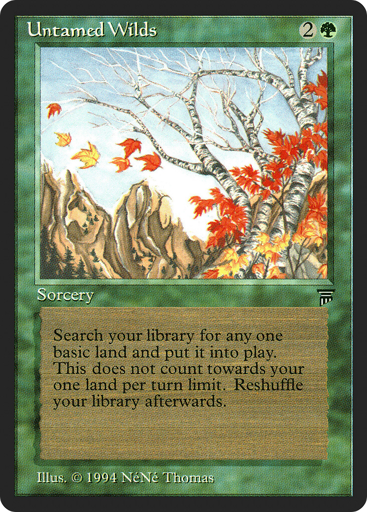 Untamed Wilds (LEG-210) [Oldschool] Legends MTG Single Wizards of the Coast