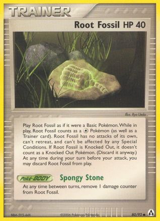Root Fossil (/92) Reverse Holofoil [EX: Legend Maker] Pokemon Single Pokémon