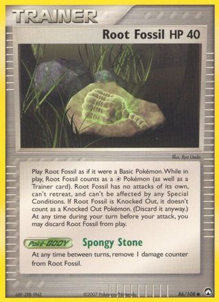 Root Fossil (/108) Reverse Holofoil [EX: Power Keepers] Pokemon Single Pokémon