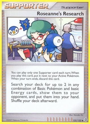 Roseanne's Research (125/132) Reverse Holofoil [DP: Secret Wonders] Pokemon Single Pokémon