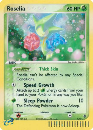 Roselia (9/97) Holofoil [EX: Dragon] Pokemon Single Pokémon