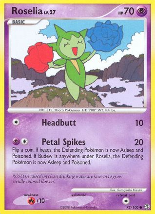 Roselia (/100) Reverse Holofoil [DP: Stormfront] Pokemon Single Pokémon