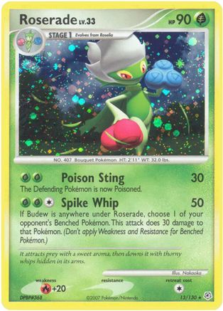 Roserade (13/130) Reverse Holofoil [DP: Base Set] Pokemon Single Pokémon