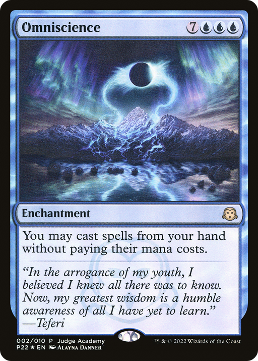 Omniscience (JDG-002) [Misc] Judge Gift Cards 2022 Foil MTG Single Wizards of the Coast
