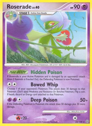 Roserade (/100) Reverse Holofoil [DP: Stormfront] Pokemon Single Pokémon