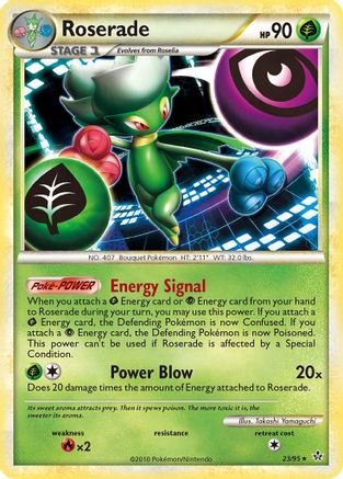 Roserade (/95) Reverse Holofoil [HGSS: Unleashed] Pokemon Single Pokémon