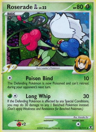 Roserade GL (/111) Holofoil [Platinum: Rising Rivals] Pokemon Single Pokémon