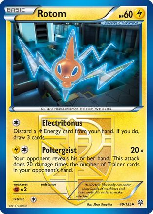 Rotom (Team Plasma) (49/135) [BW: Plasma Storm] Pokemon Single Pokémon