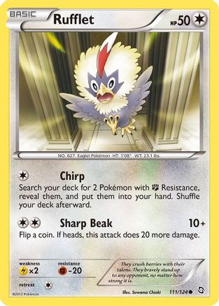 Rufflet (/124) Reverse Holofoil [BW: Dragons Exalted] Pokemon Single Pokémon