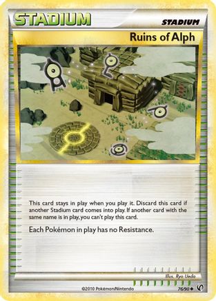 Ruins Of Alph (/90) Reverse Holofoil [HGSS: Undaunted] Pokemon Single Pokémon