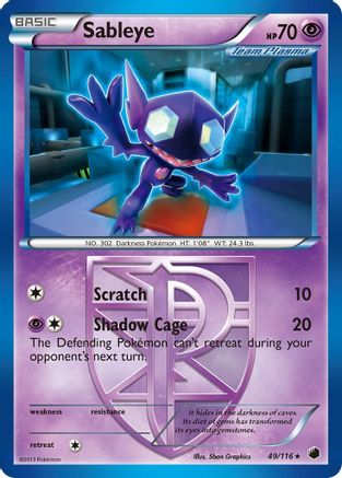 Sableye (Team Plasma) (/116) [BW: Plasma Freeze] Pokemon Single Pokémon