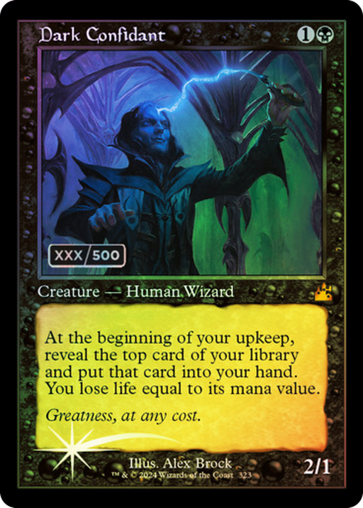 Dark Confidant (Serial Numbered) (RVR-323) [Ravnica Remastered] Foil MTG Single Wizards of the Coast