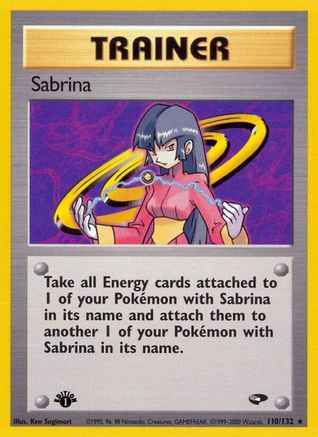 Sabrina (110/132) 1st Edition [Vintage: Gym Challenge] Pokemon Single Pokémon