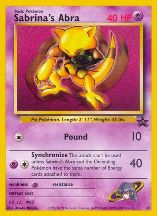 Sabrina's Abra (19/53) [Promos: WoTC Promo] Pokemon Single Pokémon