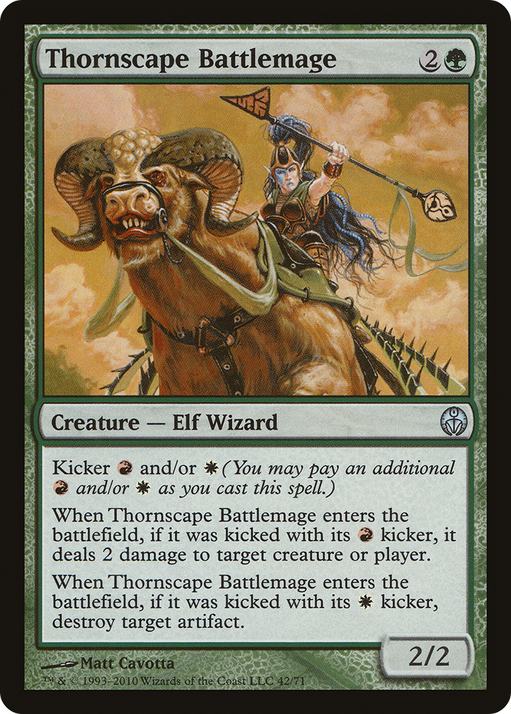 Thornscape Battlemage (DDE-042) [Misc] Duel Decks: Phyrexia vs. the Coalition MTG Single Wizards of the Coast