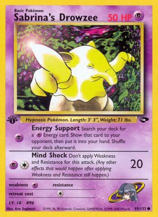 Sabrina's Drowzee (95/132) 1st Edition [Vintage: Gym Challenge] Pokemon Single Pokémon