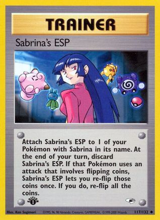 Sabrina's ESP (117/132) 1st Edition [Vintage: Gym Heroes] Pokemon Single Pokémon