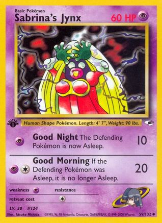 Sabrina's Jynx (59/132) 1st Edition [Vintage: Gym Heroes] Pokemon Single Pokémon