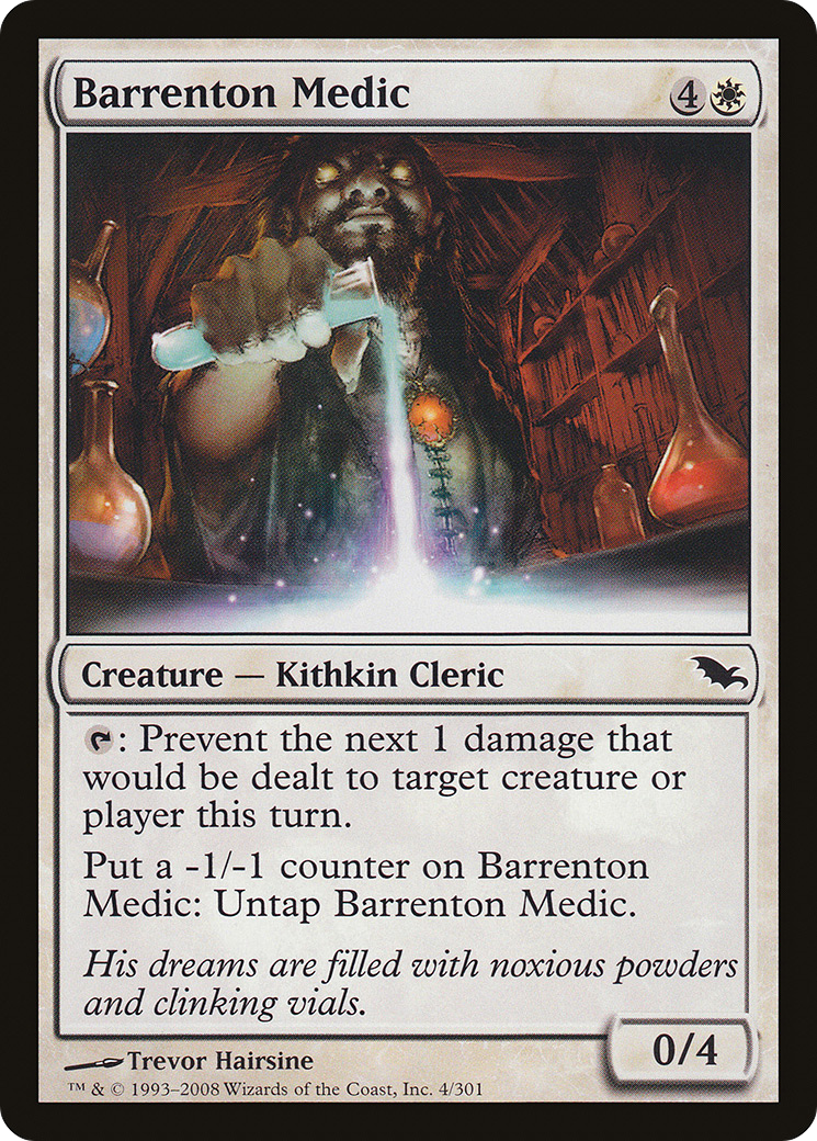 Barrenton Medic (SHM-004) [Shadowmoor] Foil MTG Single Wizards of the Coast