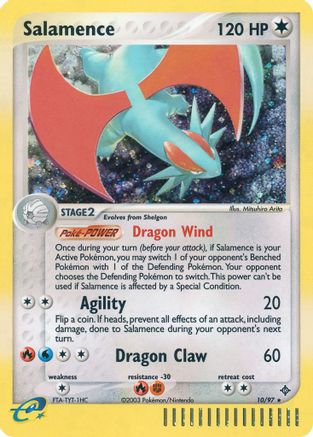 Salamence - 10/97 (/97) Reverse Holofoil [EX: Dragon] Pokemon Single Pokémon