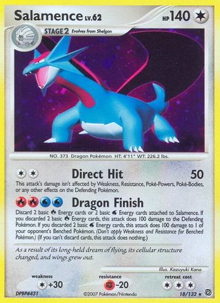 Salamence (/132) Reverse Holofoil [DP: Secret Wonders] Pokemon Single Pokémon
