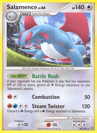 Salamence (/100) Reverse Holofoil [DP: Stormfront] Pokemon Single Pokémon