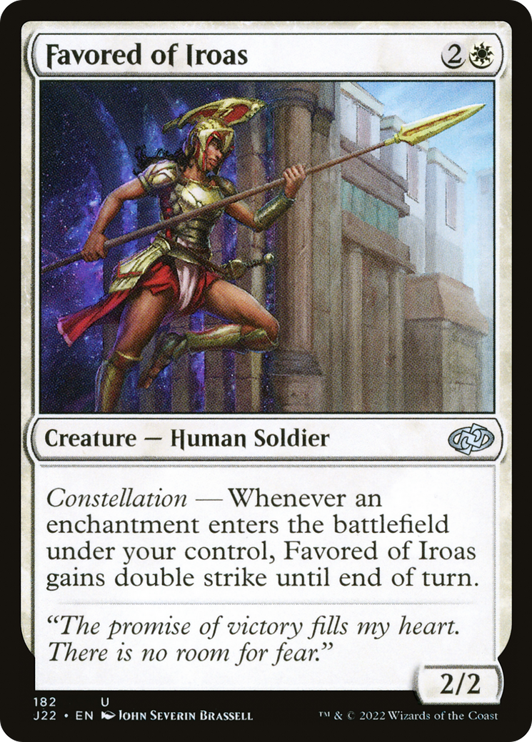 Favored of Iroas (J22-182) [Jumpstart 2022] MTG Single Wizards of the Coast