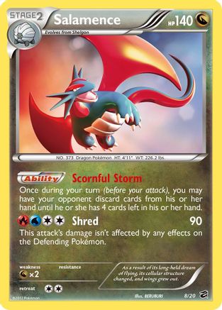 Salamence (8/20) Holofoil [BW: Dragon Vault] Pokemon Single Pokémon