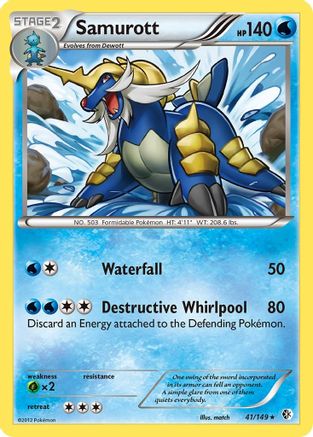 Samurott (/149) Reverse Holofoil [BW: Boundaries Crossed] Pokemon Single Pokémon
