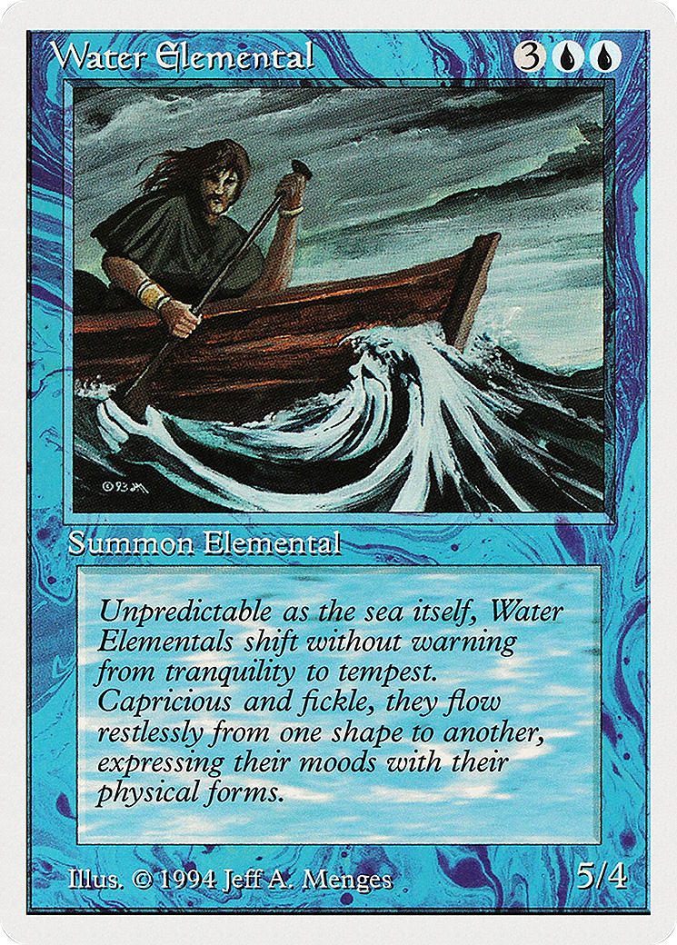 Water Elemental (SUM-092) [Misc] Summer Magic / Edgar MTG Single Wizards of the Coast