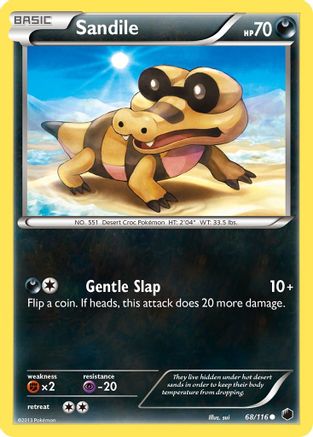 Sandile (/116) [BW: Plasma Freeze] Pokemon Single Pokémon