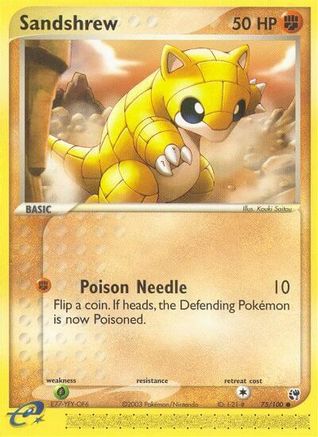 Sandshrew (75/100) Reverse Holofoil [EX: Sandstorm] Pokemon Single Pokémon