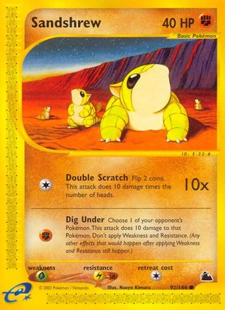 Sandshrew (/144) Reverse Holofoil [Vintage: Skyridge] Pokemon Single Pokémon