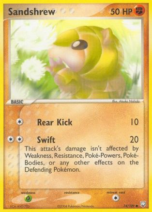 Sandshrew (74/109) Reverse Holofoil [EX: Team Rocket Returns] Pokemon Single Pokémon