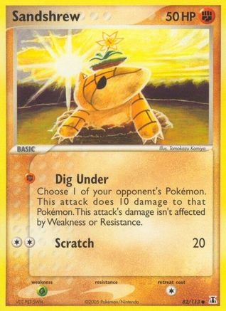 Sandshrew (82/113) Reverse Holofoil [EX: Delta Species] Pokemon Single Pokémon