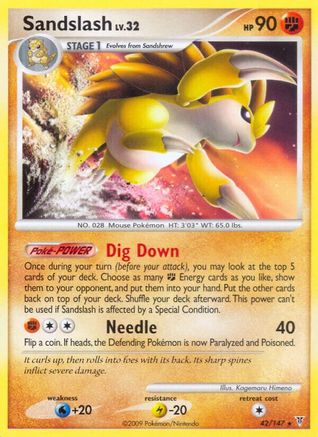 Sandslash (/147) Reverse Holofoil [Platinum: Supreme Victors] Pokemon Single Pokémon